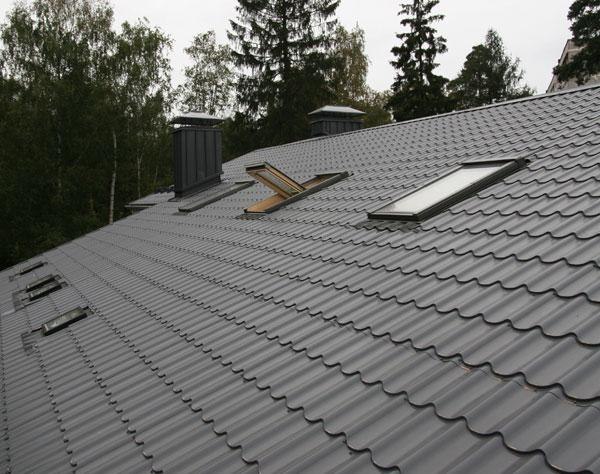 монтаж крыши из металлочерепицы